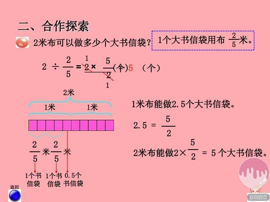 2017秋六年级数学上册 第三单元 信息窗2 一个数除以分数课件1 青岛版_第5页