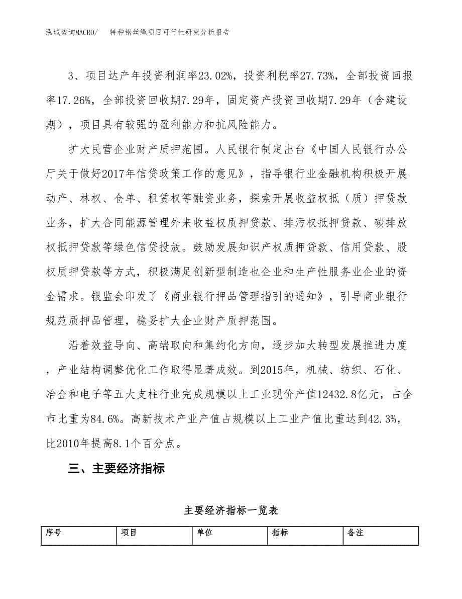 项目公示_特种钢丝绳项目可行性研究分析报告.docx_第5页