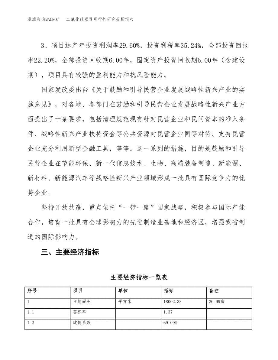 项目公示_二氧化硅项目可行性研究分析报告.docx_第5页