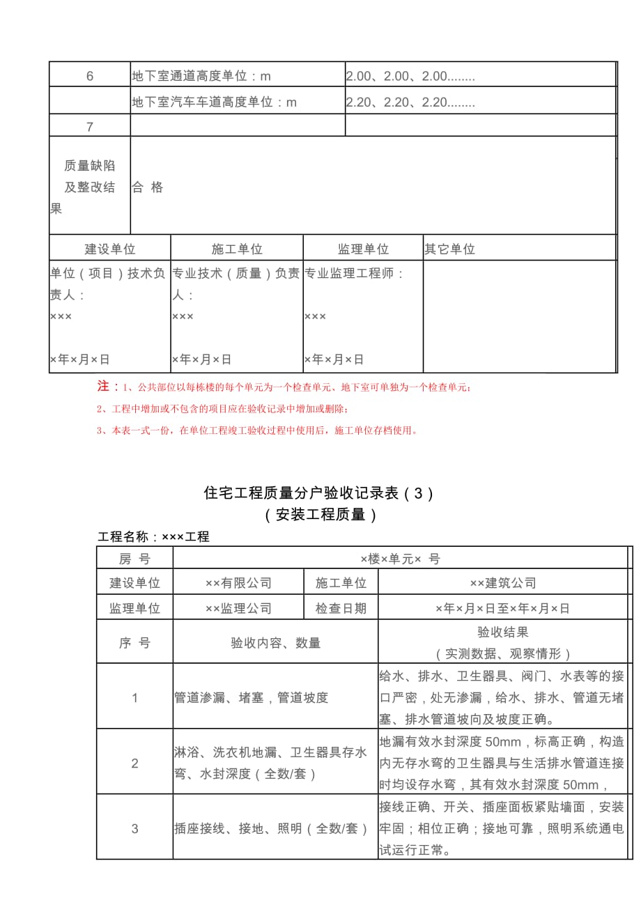 成都市分户验收表_第4页