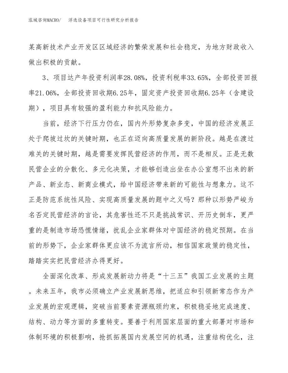 项目公示_浮选设备项目可行性研究分析报告.docx_第5页