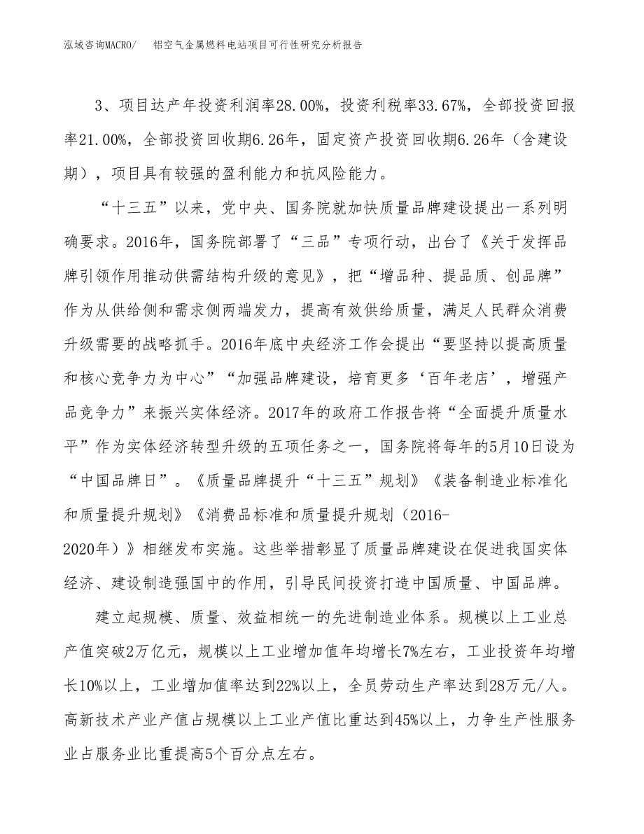 项目公示_铝空气金属燃料电站项目可行性研究分析报告.docx_第5页