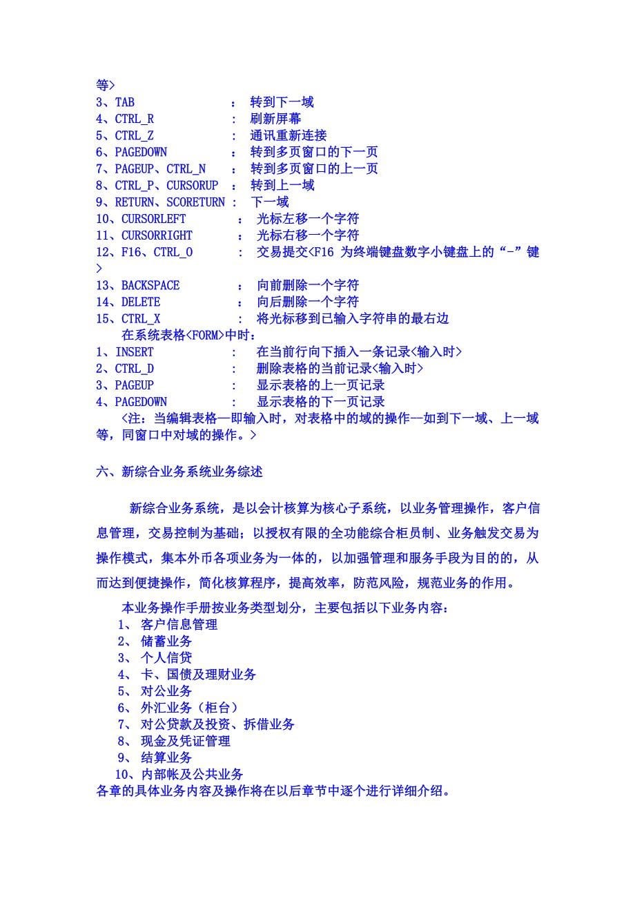 商业银行新综合业务系统操作手册编写说明_第5页