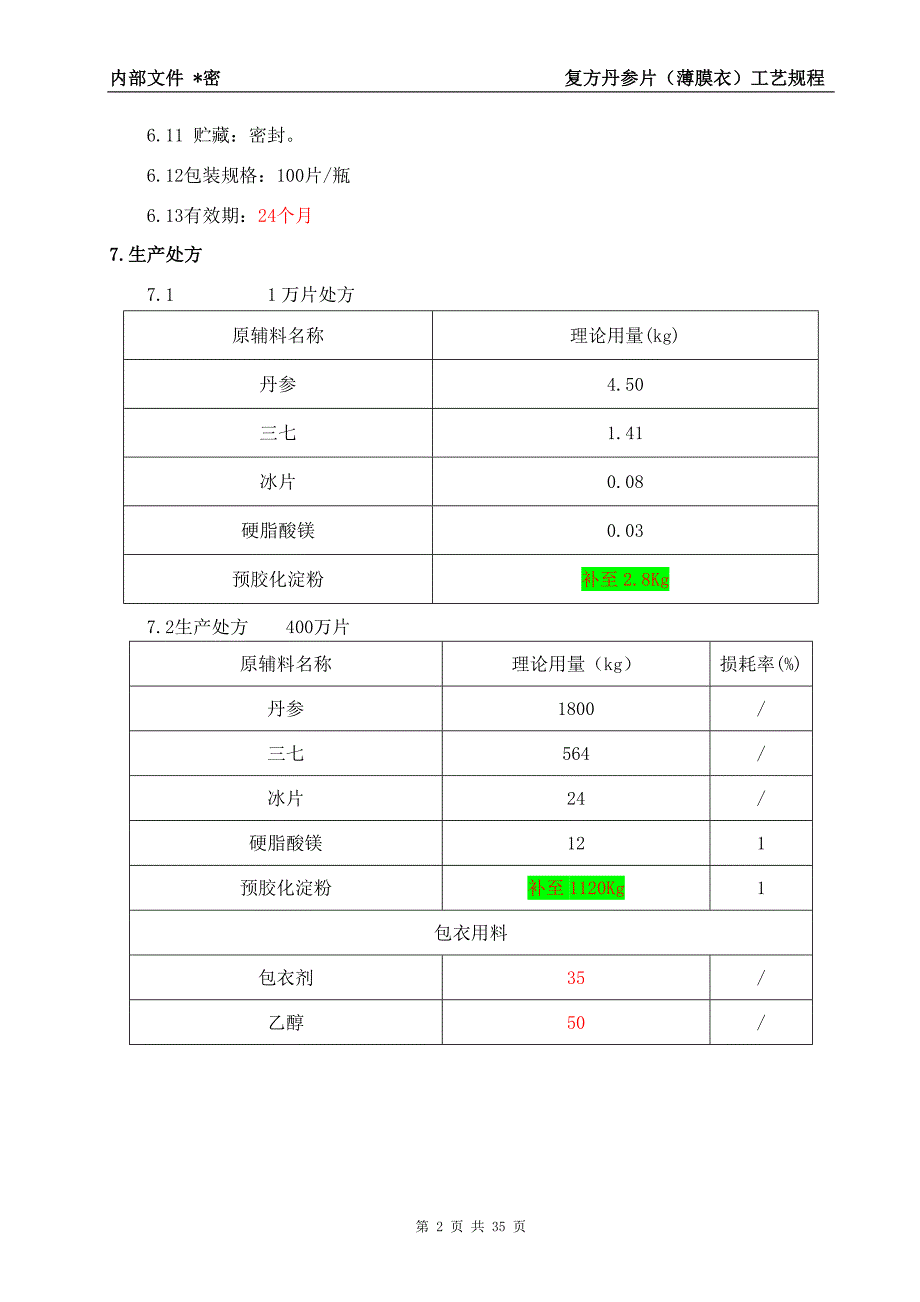 参片薄膜衣工艺规程概述_第4页