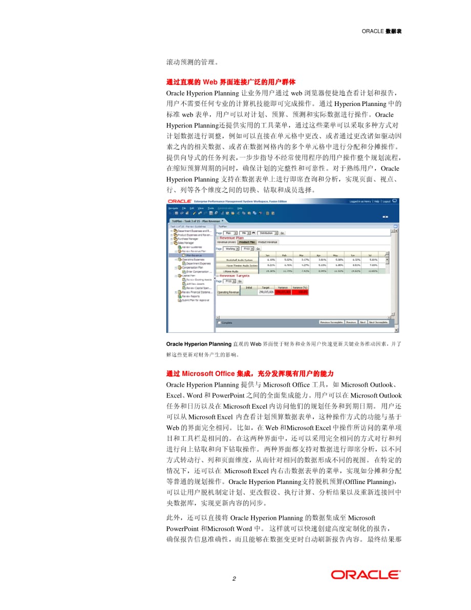 hyperion planning全面预算产品白皮书_第2页