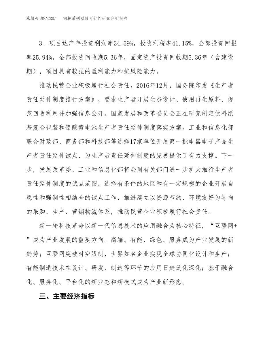 项目公示_铜粉系列项目可行性研究分析报告.docx_第5页