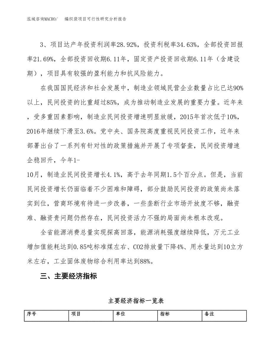 项目公示_编织袋项目可行性研究分析报告.docx_第5页