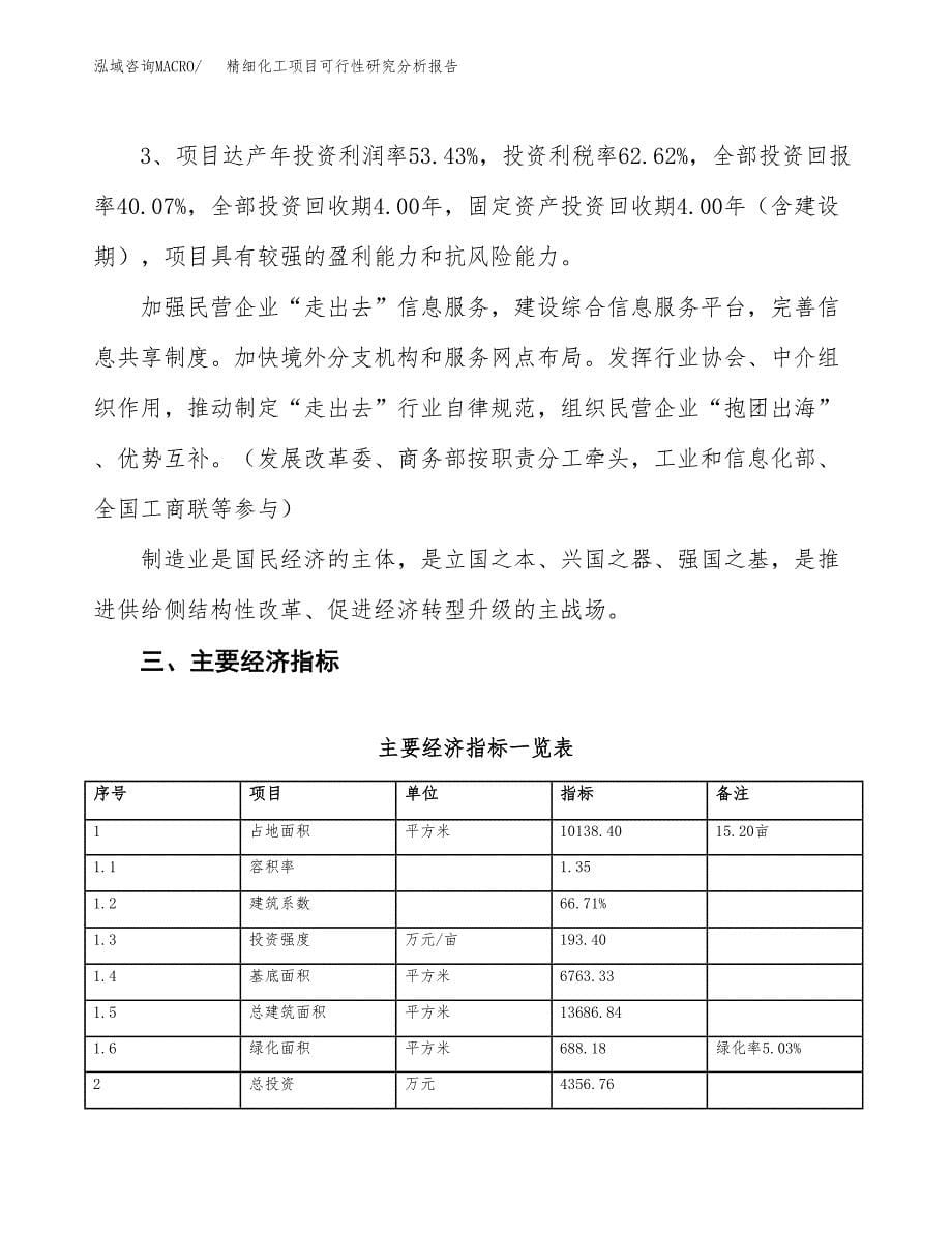 项目公示_精细化工项目可行性研究分析报告.docx_第5页