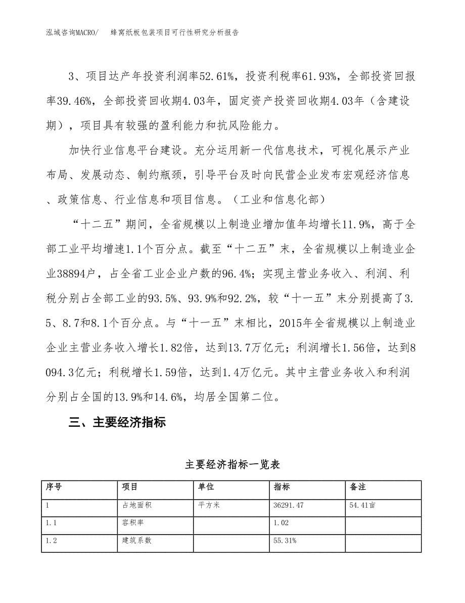 项目公示_蜂窝纸板包装项目可行性研究分析报告.docx_第5页