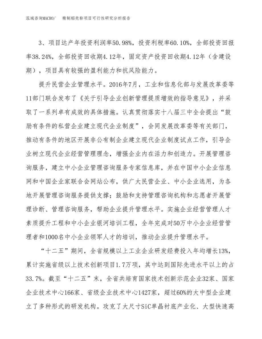 项目公示_精制稻壳粉项目可行性研究分析报告.docx_第5页