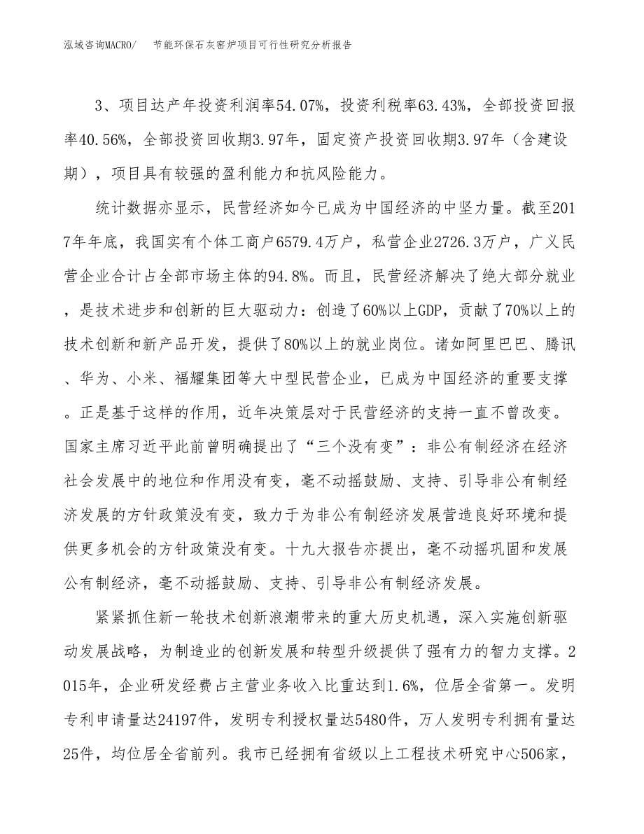 项目公示_节能环保石灰窑炉项目可行性研究分析报告.docx_第5页