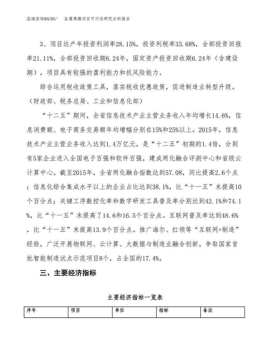 项目公示_金属薄膜项目可行性研究分析报告.docx_第5页