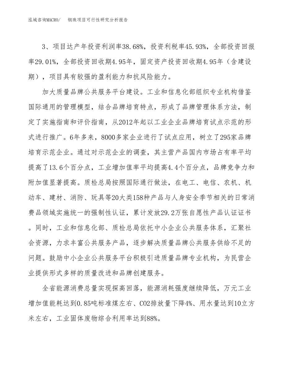 项目公示_钢珠项目可行性研究分析报告.docx_第5页