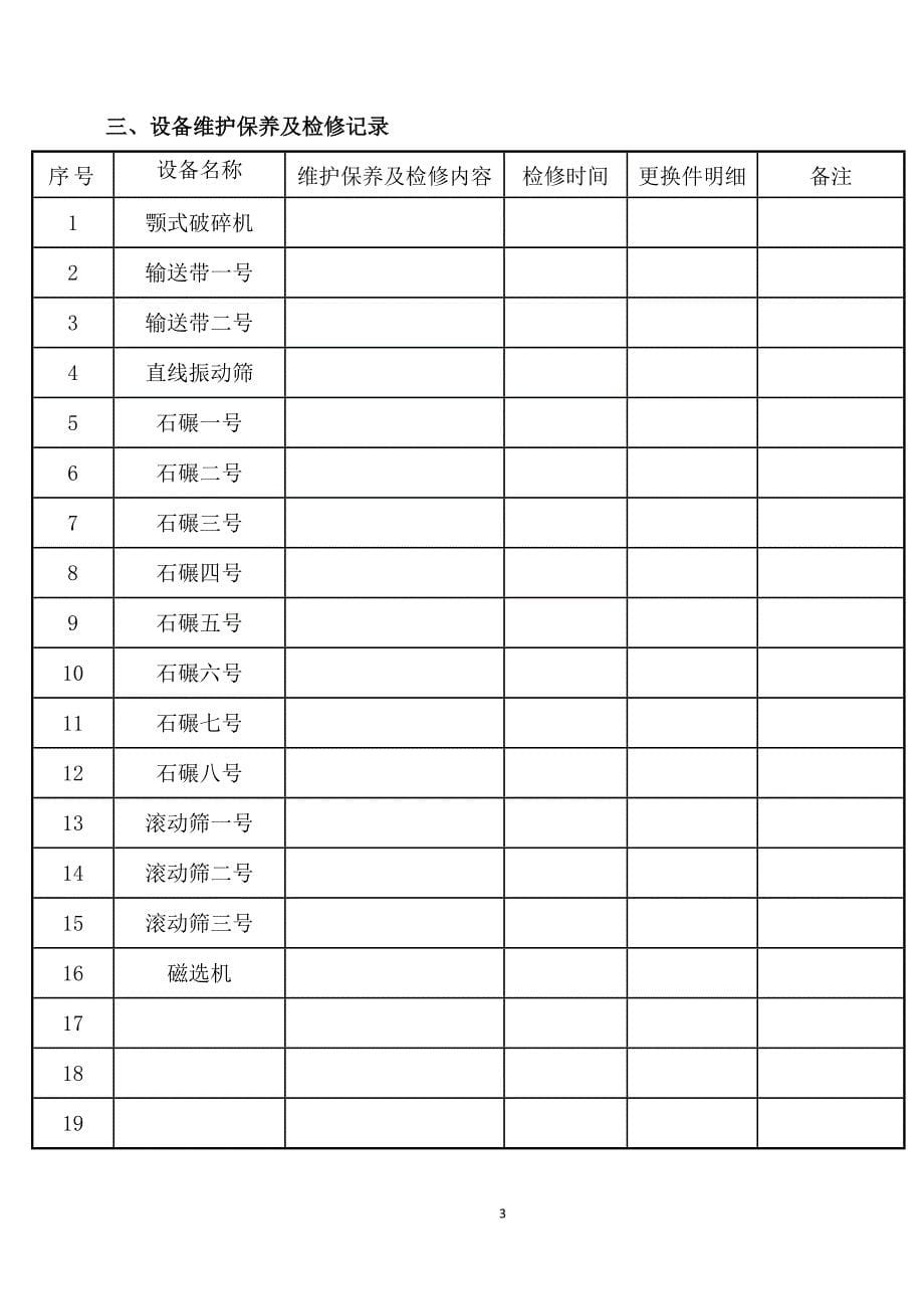 某矿业有限公司设备档案_第5页