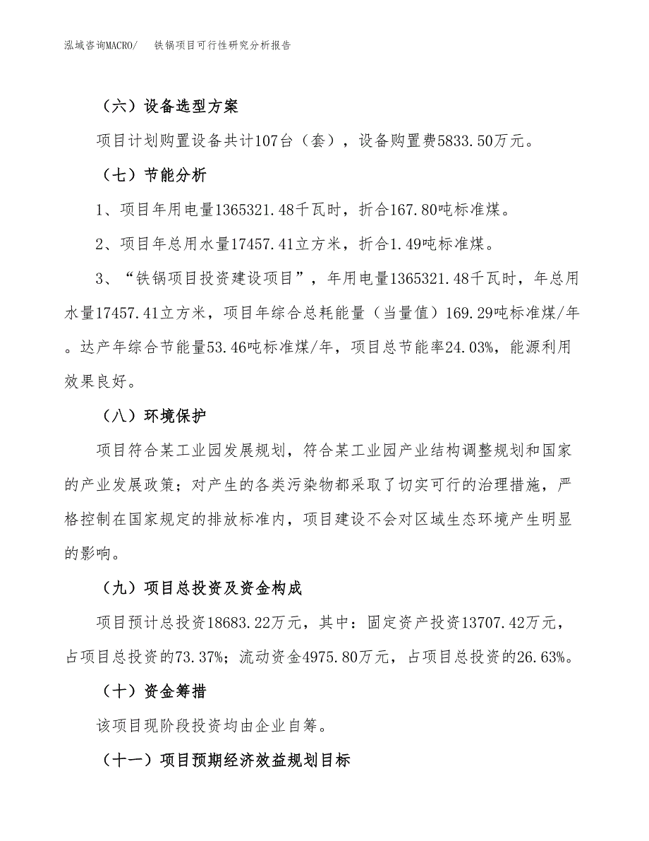 项目公示_铁锅项目可行性研究分析报告.docx_第3页