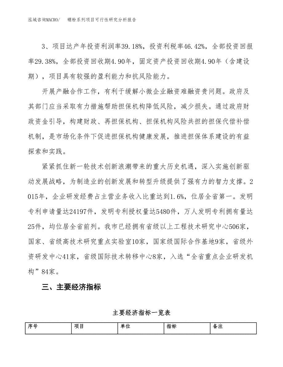 项目公示_硼粉系列项目可行性研究分析报告.docx_第5页