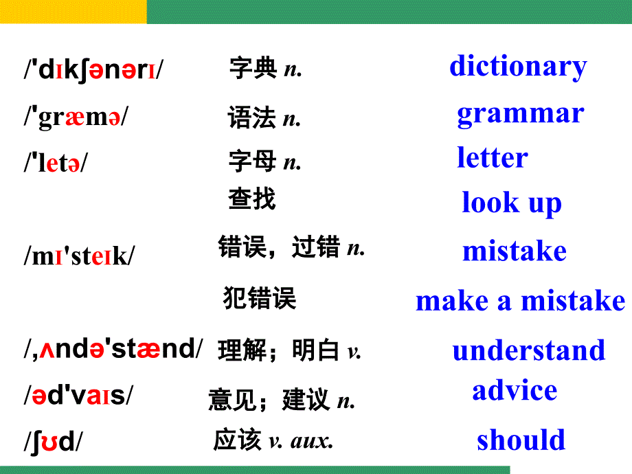 外研社英语 八年级上册module1 unit2_第4页