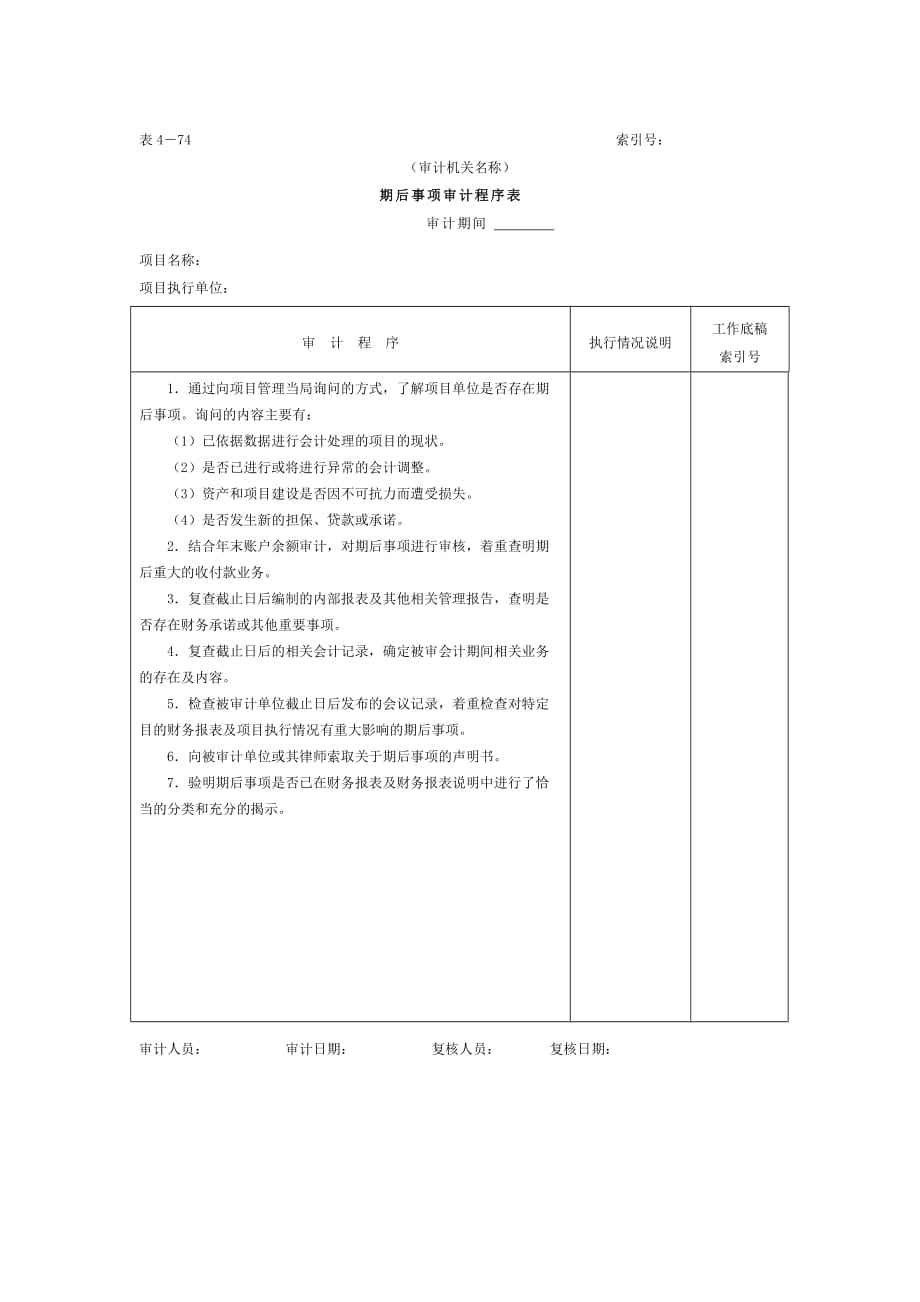 审计程序表53_第1页