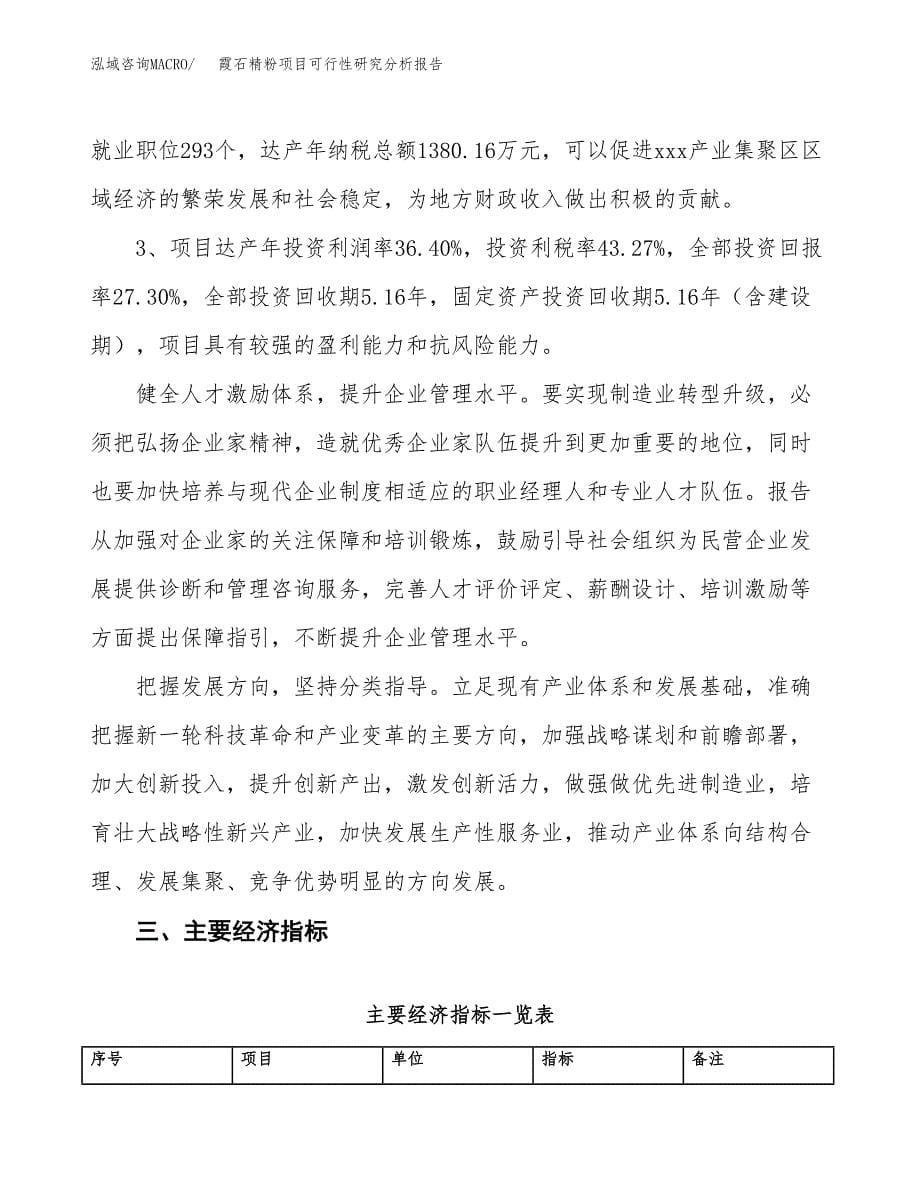 项目公示_霞石精粉项目可行性研究分析报告.docx_第5页