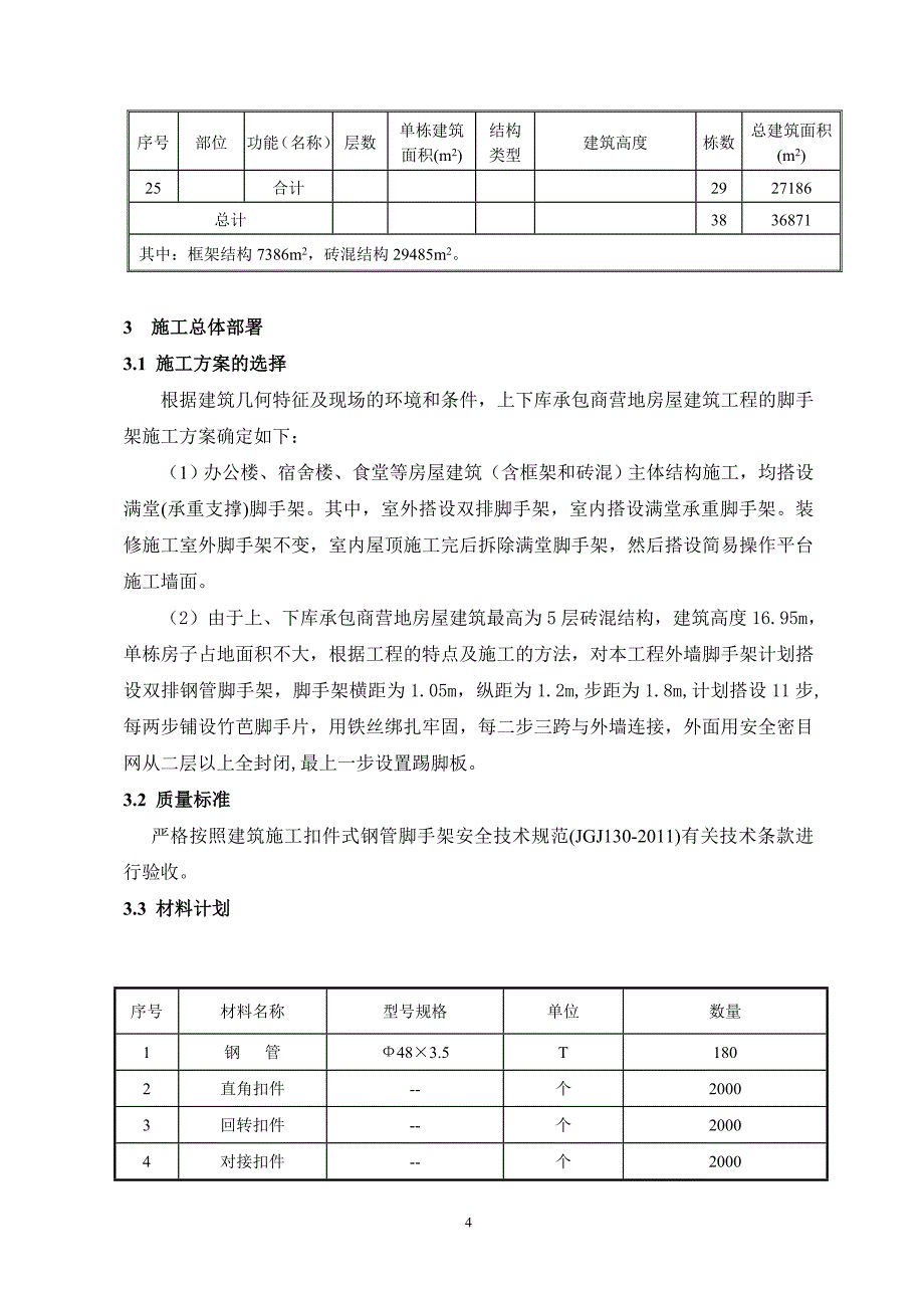 房屋建筑工程脚手架施工方案_第4页