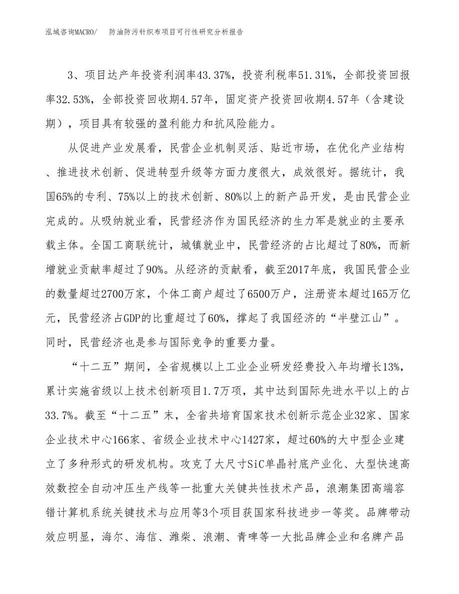 项目公示_防油防污针织布项目可行性研究分析报告.docx_第5页