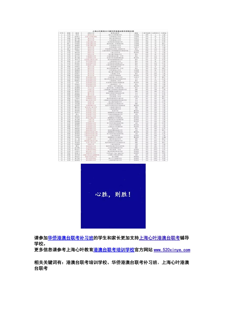 心叶教育2019届港澳台联考经验分享会_第2页