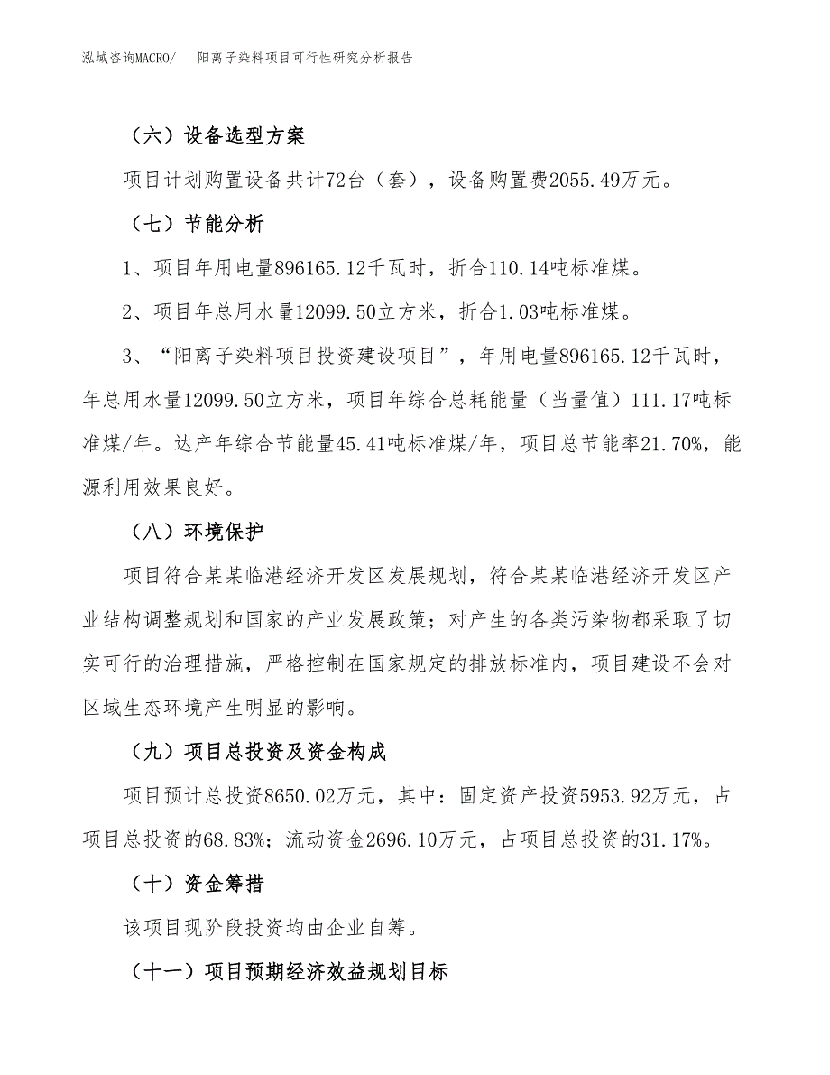 项目公示_阳离子染料项目可行性研究分析报告.docx_第3页