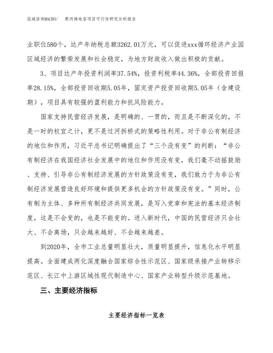 项目公示_聚丙烯电容项目可行性研究分析报告.docx_第5页