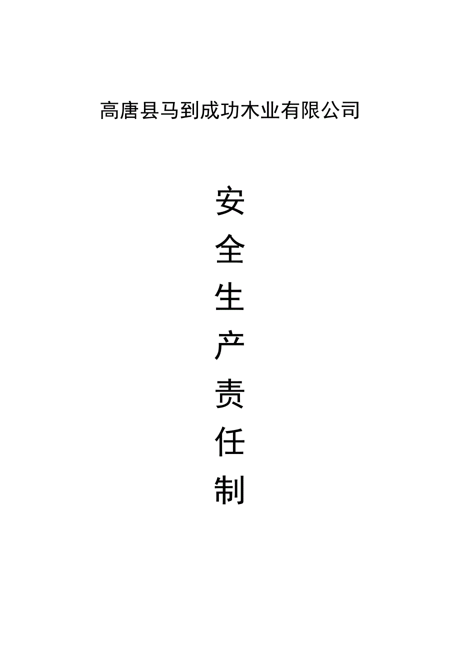 某木业有限公司安全生产责任制汇编_第1页