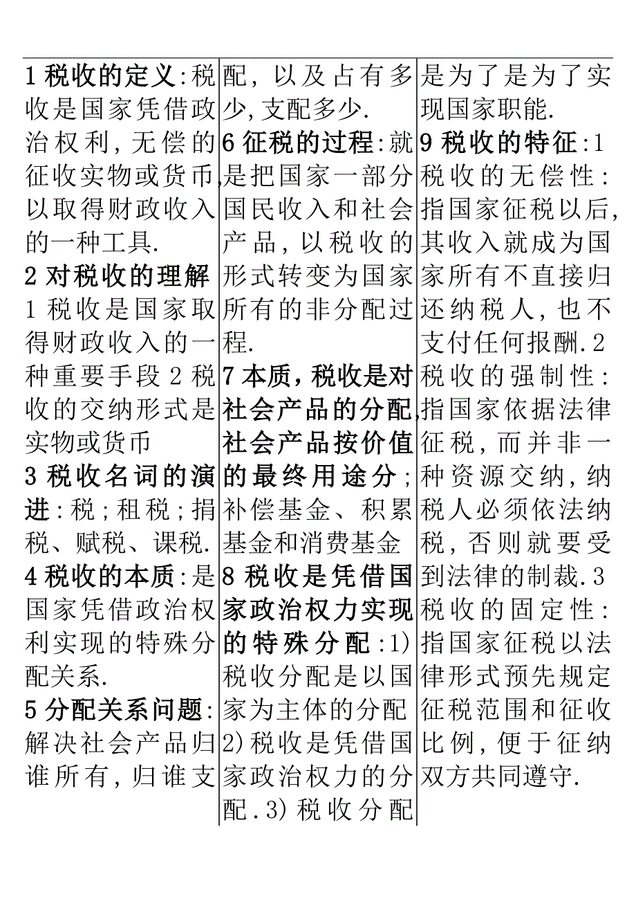 国家税收自考基础知识_第1页