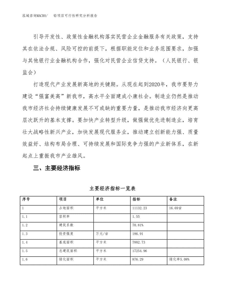 项目公示_铅项目可行性研究分析报告.docx_第5页