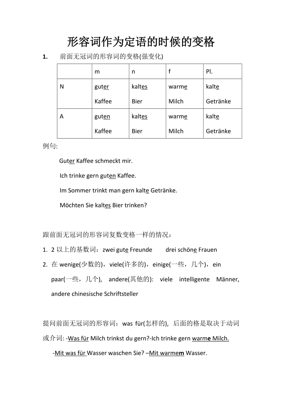 当代大学德语2 第二课语法点_第1页