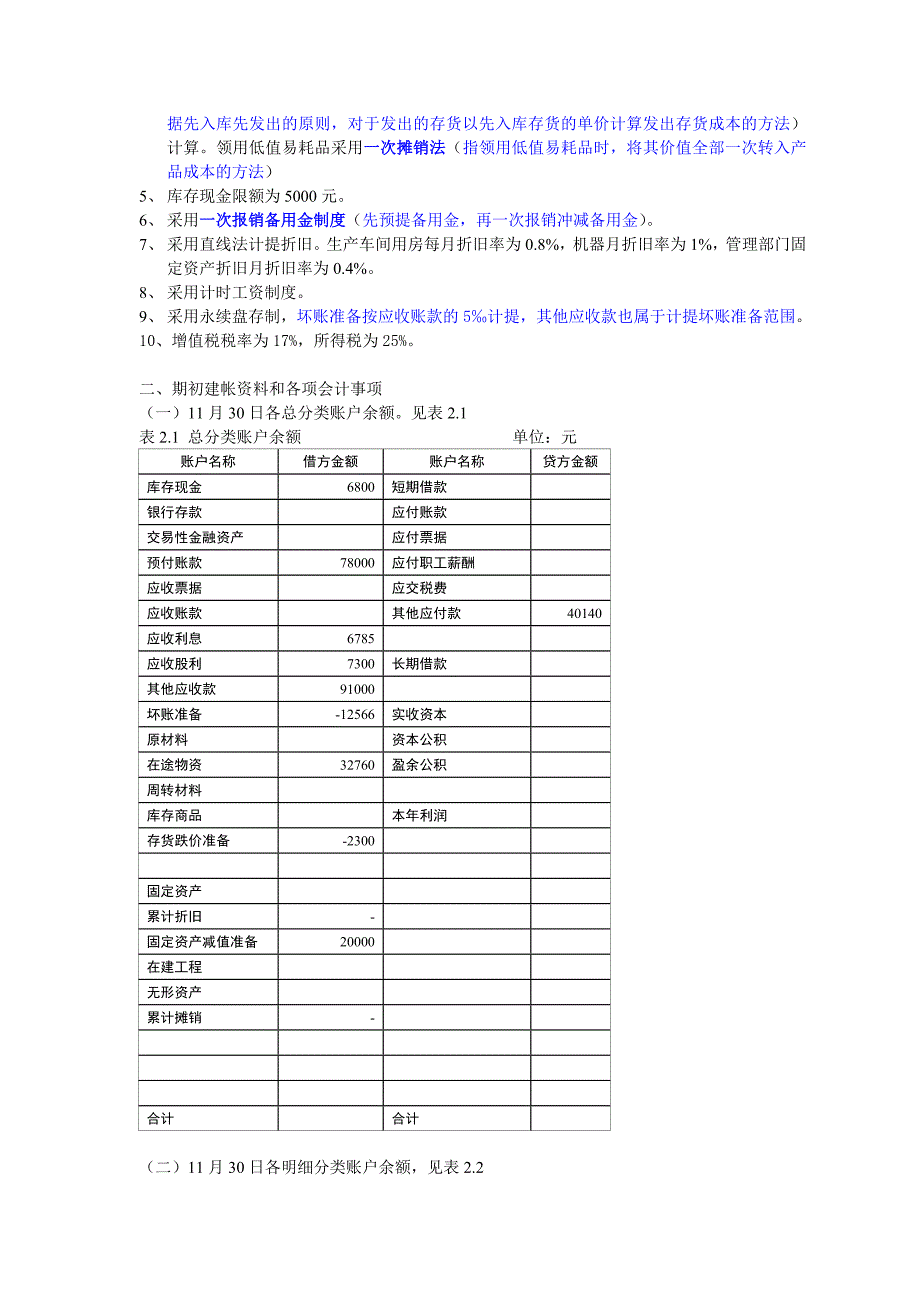 《会计学》手工账模拟实验_第3页