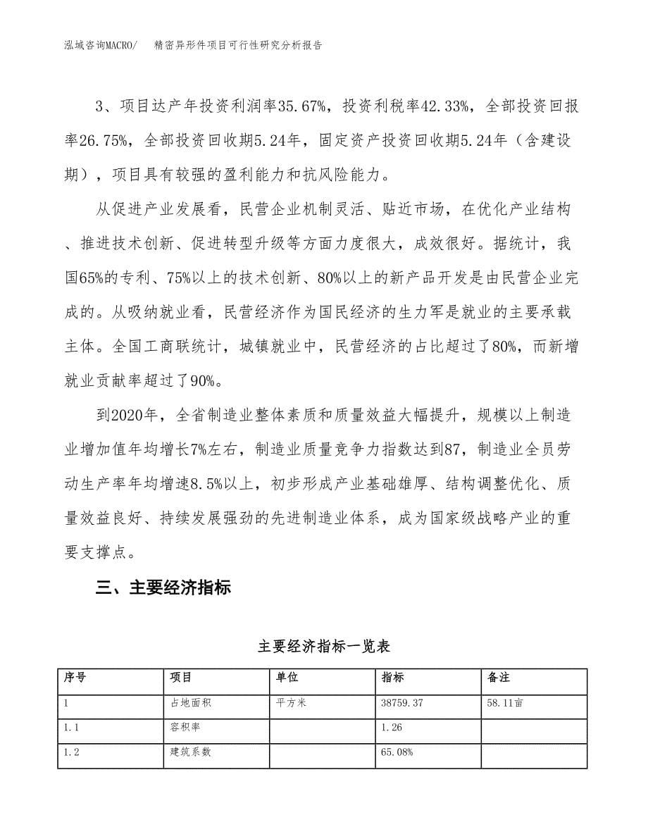 项目公示_精密异形件项目可行性研究分析报告.docx_第5页