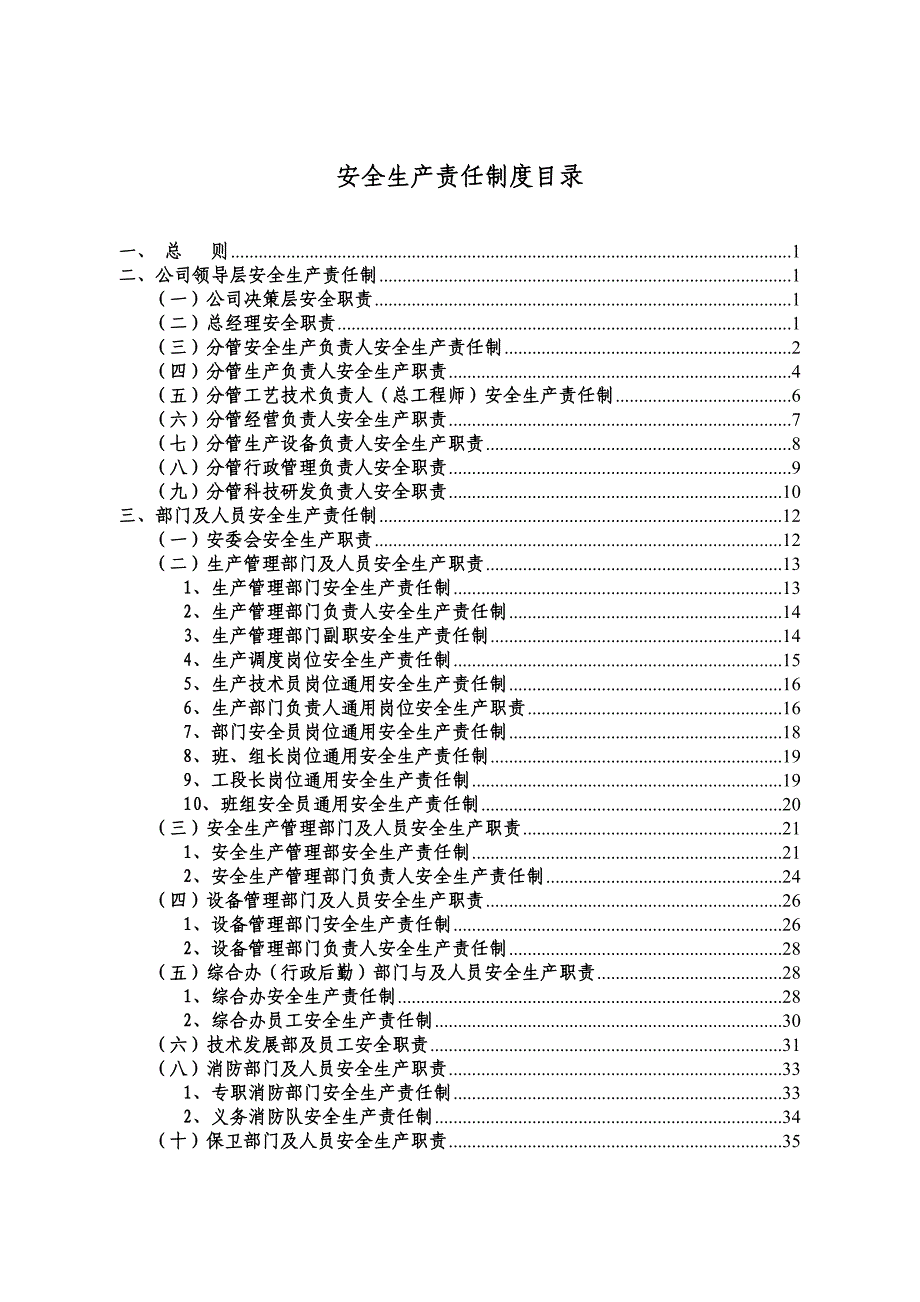 某化工科技有限公司安全生产责任制度范本_第2页