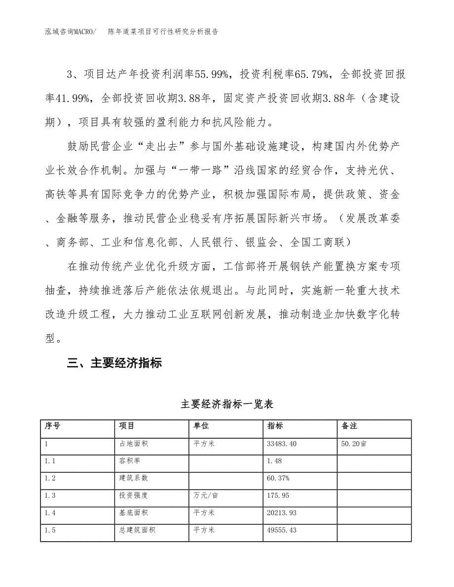 项目公示_陈年道菜项目可行性研究分析报告.docx_第5页