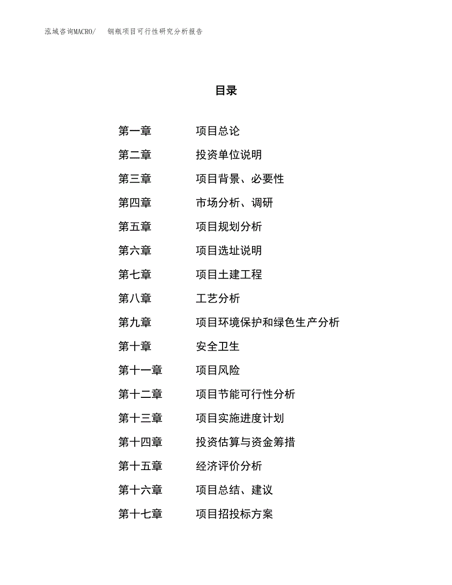 项目公示_钢瓶项目可行性研究分析报告.docx_第1页