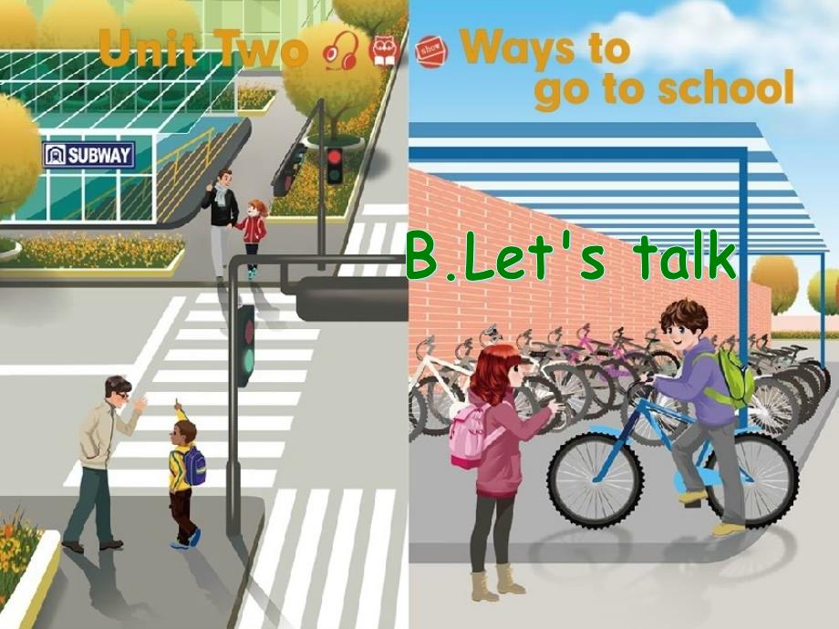 六年级上册英语unit-2-b-lets-talk_第1页