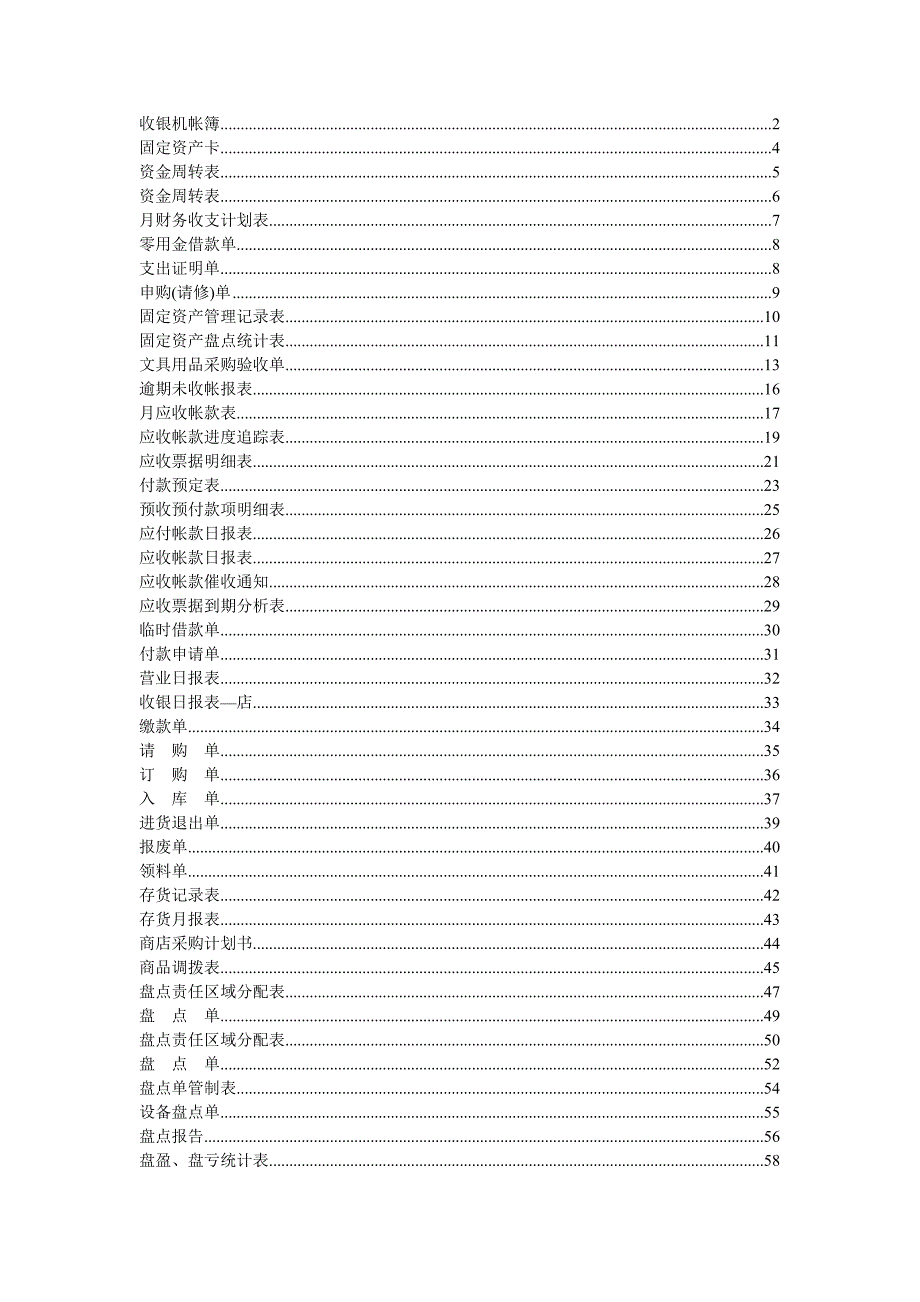 收银机帐簿管理表格汇总_第1页