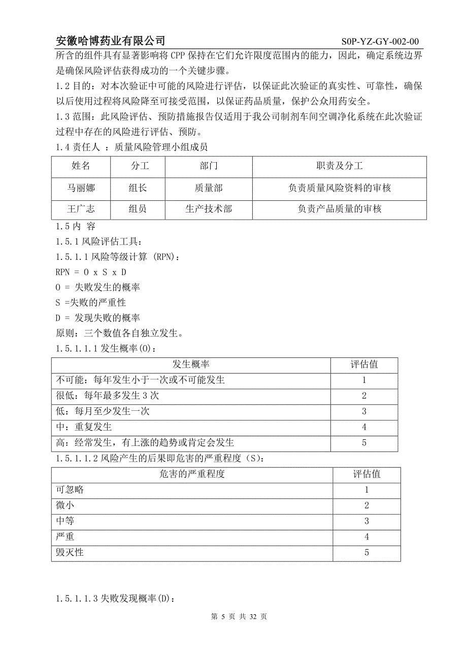 药业有限公司空调净化系统验证报告_第5页