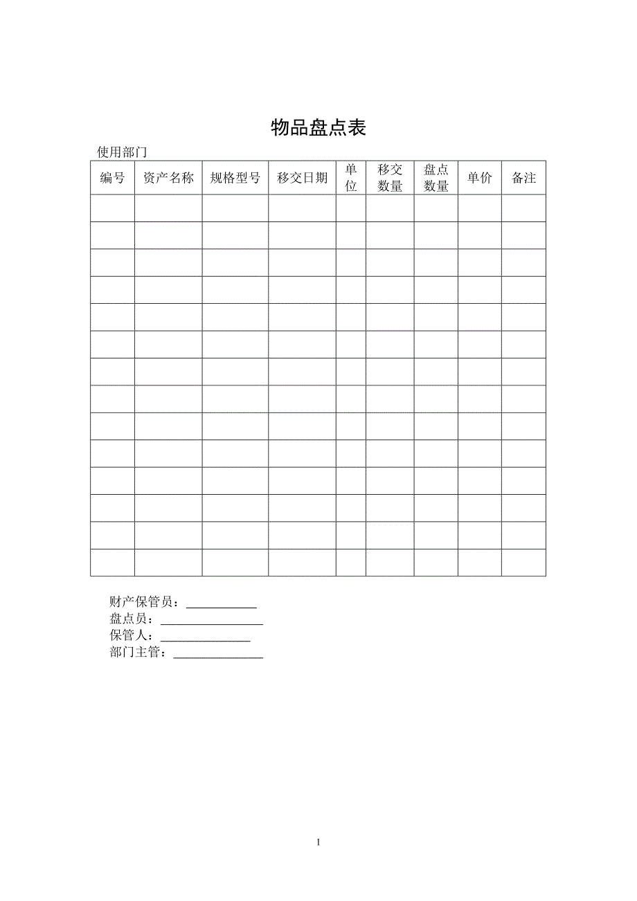 财务状况变动表与全面预算表格16_第1页