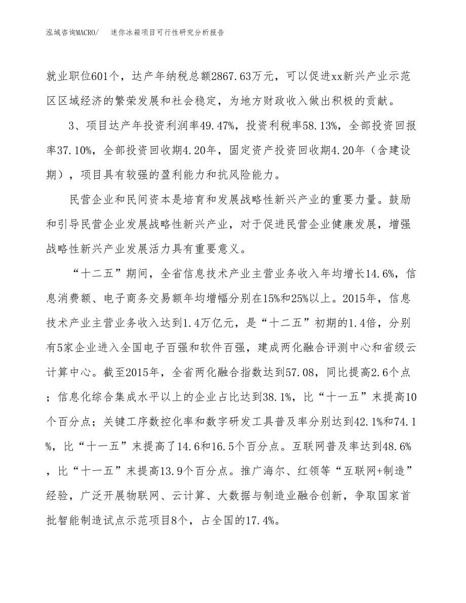 项目公示_迷你冰箱项目可行性研究分析报告.docx_第5页