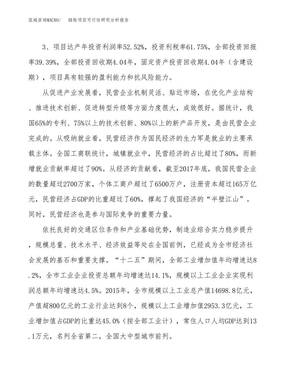 项目公示_链轮项目可行性研究分析报告.docx_第5页