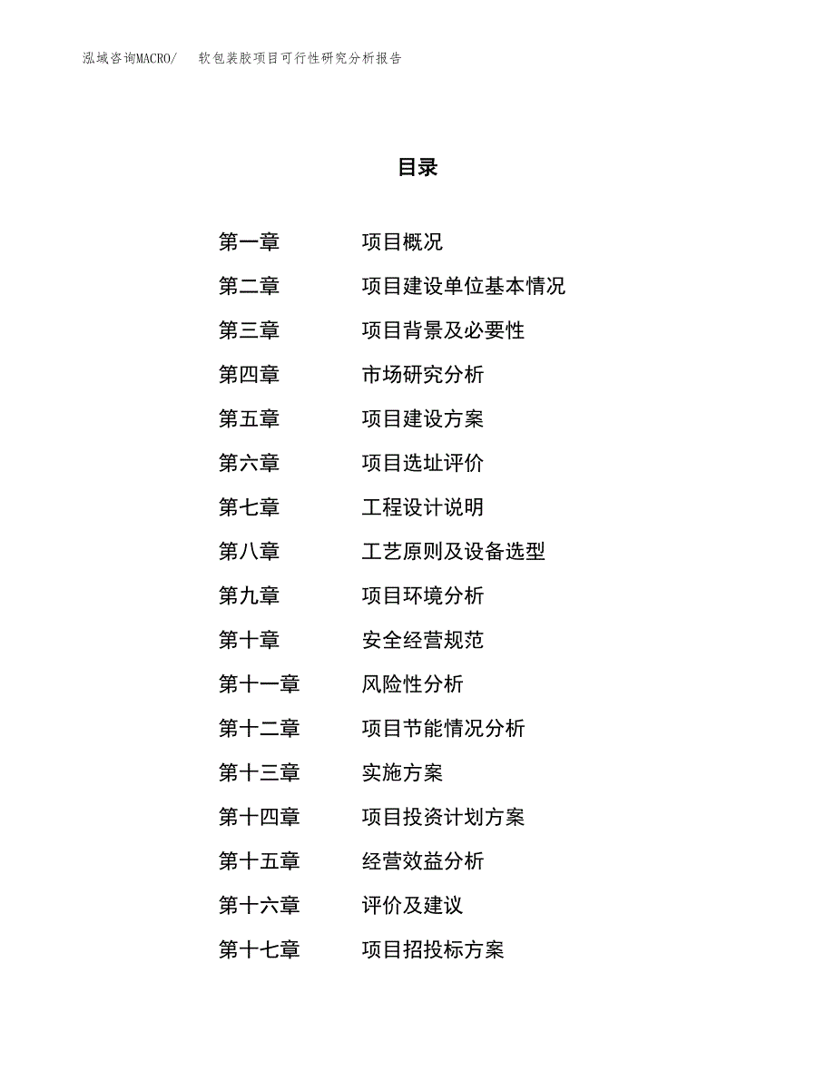 项目公示_软包装胶项目可行性研究分析报告.docx_第1页