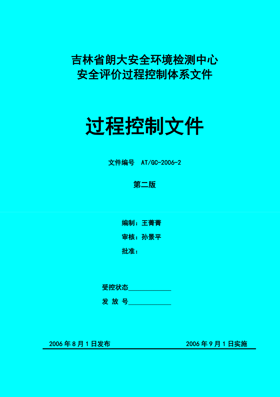 安全评价过程控制文件_第1页