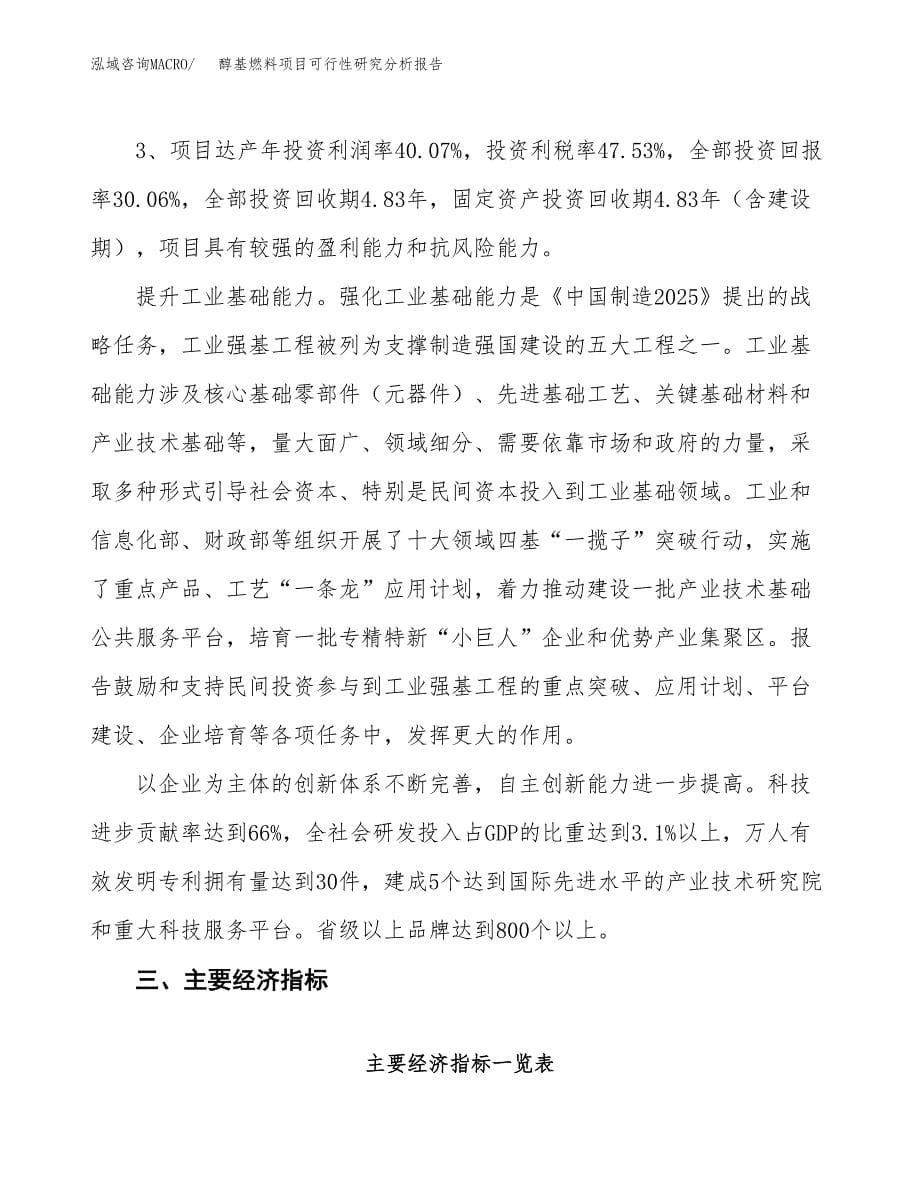 项目公示_醇基燃料项目可行性研究分析报告.docx_第5页