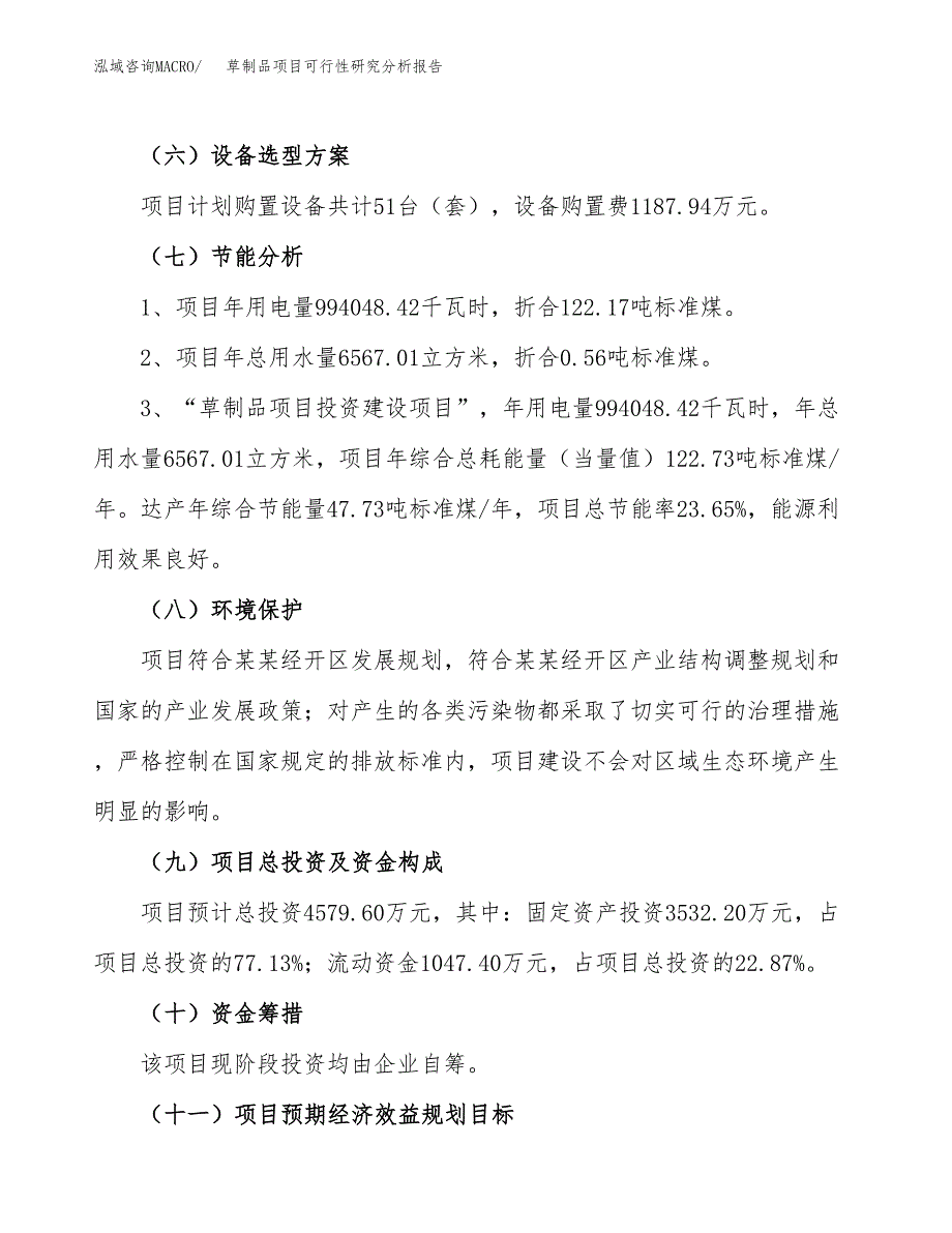 项目公示_草制品项目可行性研究分析报告.docx_第3页