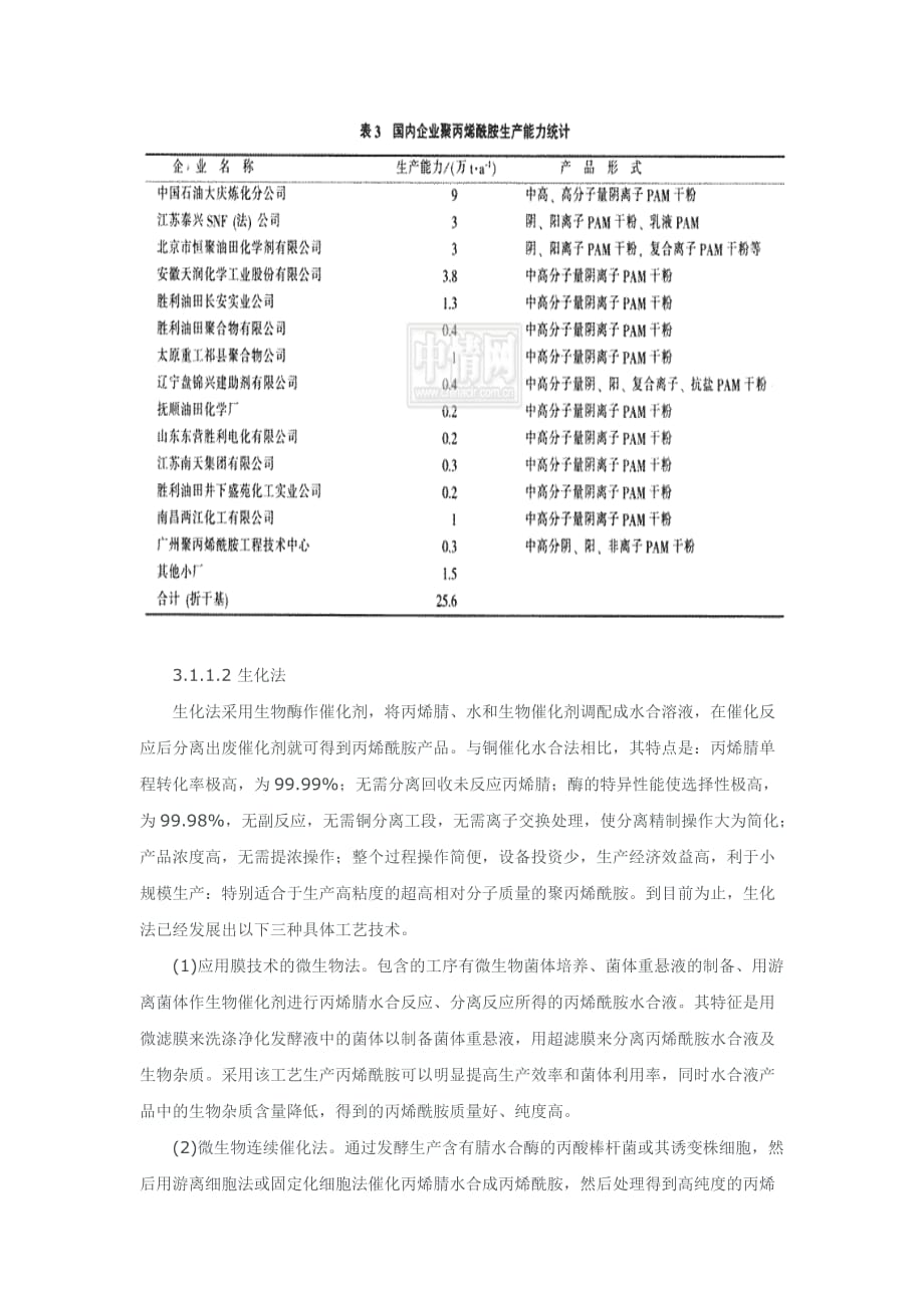 聚丙烯酰胺的生产工艺培训课程_第3页