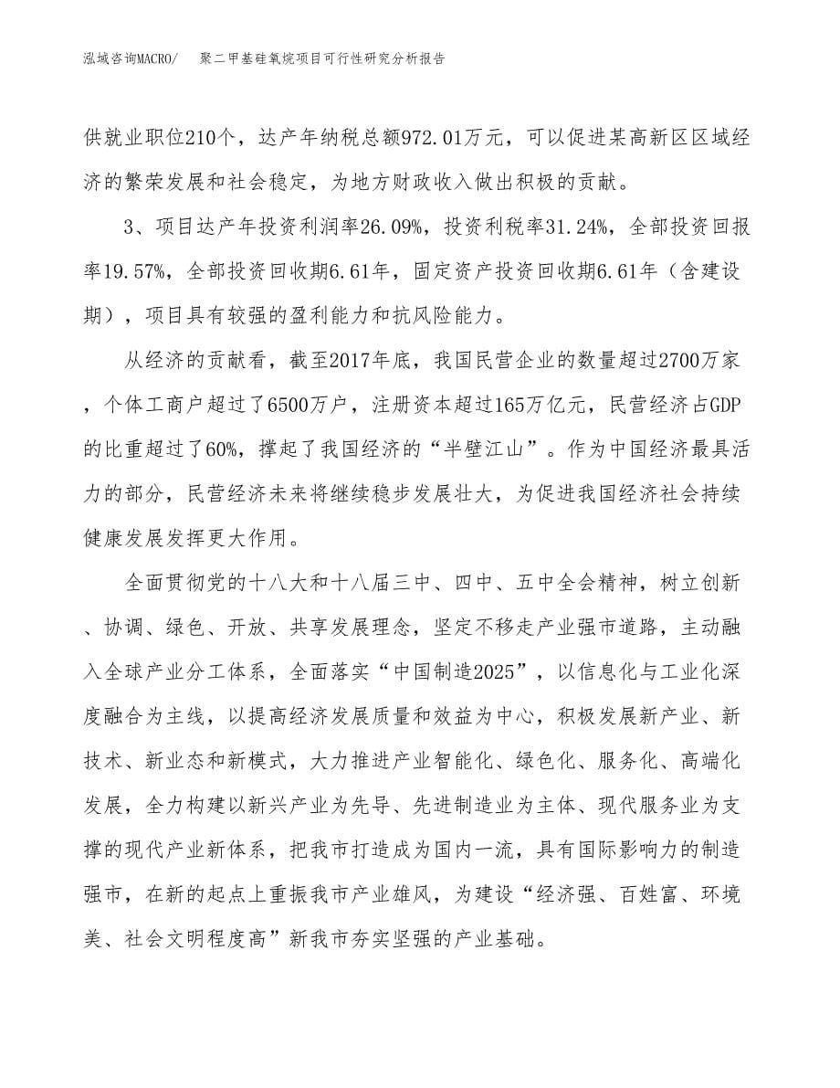 项目公示_聚二甲基硅氧烷项目可行性研究分析报告.docx_第5页