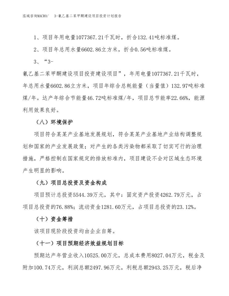 3-氰乙基二苯甲酮建设项目投资计划报告.docx_第5页